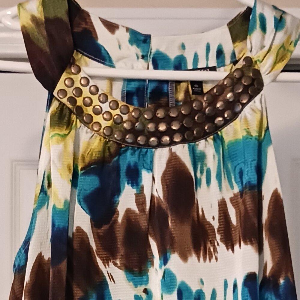 #339 3/$18 - Apt 9 Brown/Yellow Tank Top Size XL - Picture 3 of 5